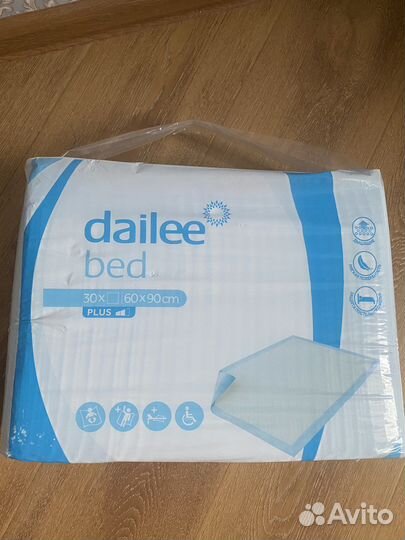 Пеленки одноразовые 60х90 30 штук dailee