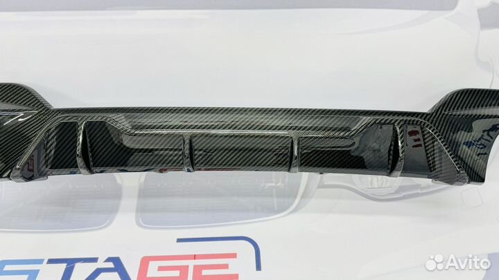 Диффузор BMW G20 M Perfomance 2*2 сухой карбон