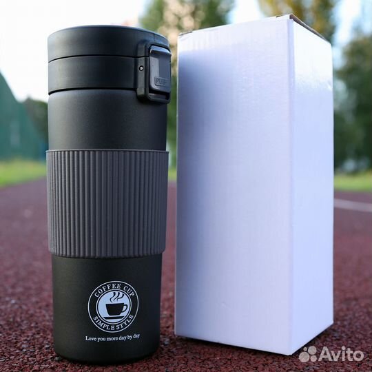 Термокружка 500 мл из нерж. стали, удобна для смес