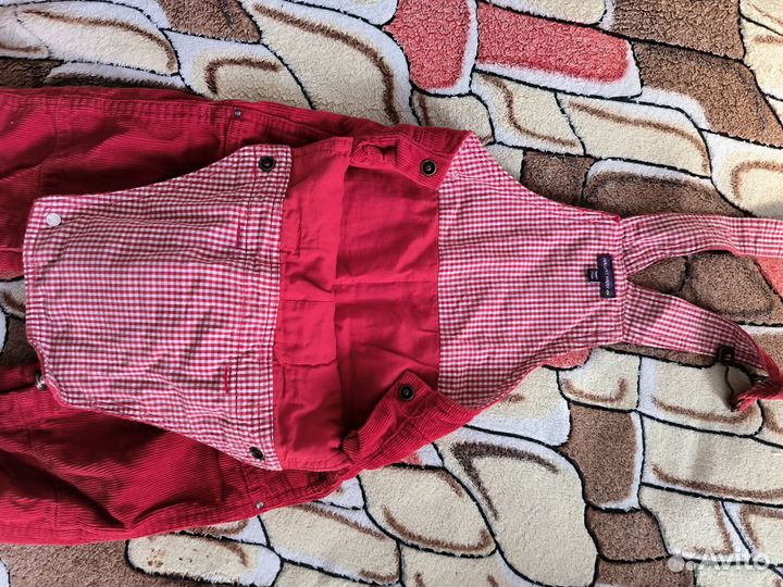 Вельветовый комбинезон 74