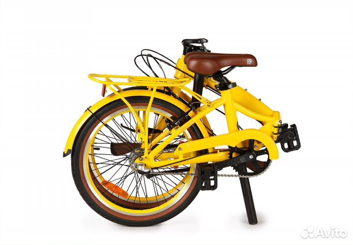 Cкладной велосипед Shulz GOA V-brake желтый