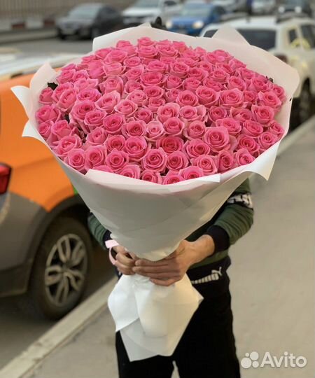 Пионы 101 Роза