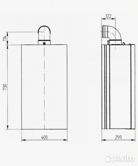 Газовый котел Baxi Eco four 24f Италия Газпром