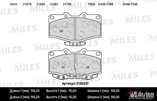 Колодки тормозные передние (без датчика) (Смесь
