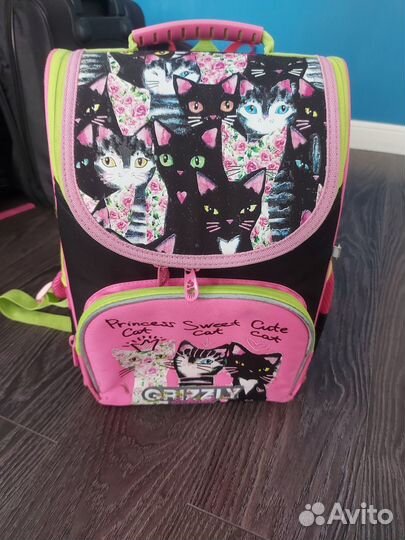 Рюкзак школьный для девочки grizzly