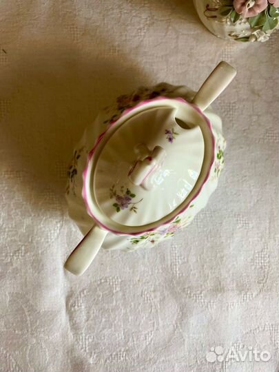 Сахарница фарфоровая, винтаж. Англия