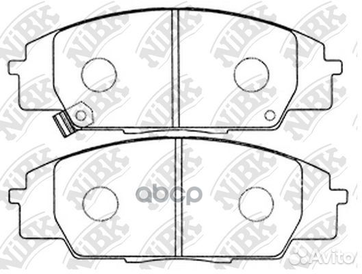 Колодки тормозные дисковые honda civic 2006 PN8