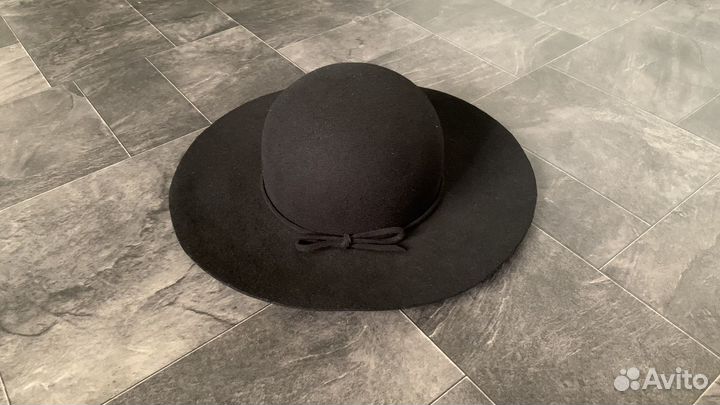 Шляпа женская черная
