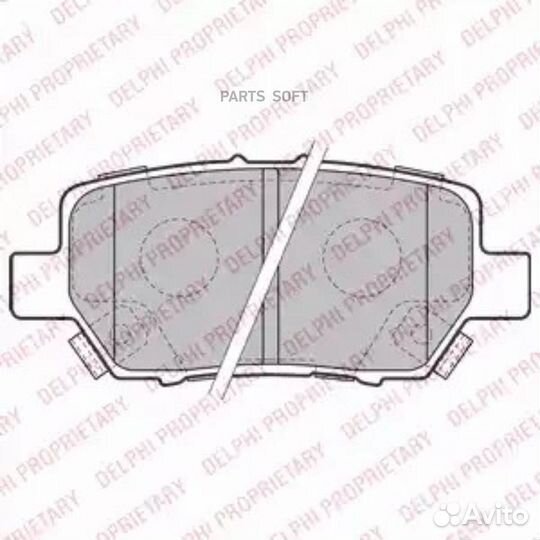 Delphi LP2160 intercars Дисковые тормозные колодки, комплект (B9B19F)