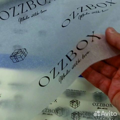 Тишью калька с печатью логотипов или принтов