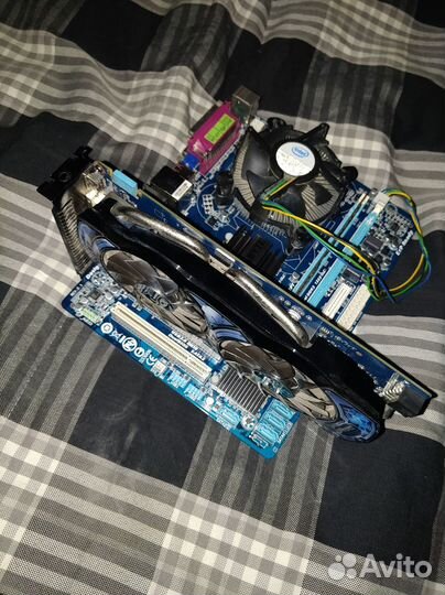 Комплект 4 ядра 4гб Видеокарта 1гб