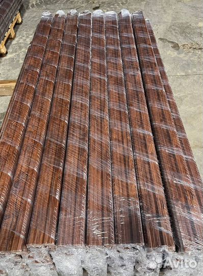 Забор из евроштакетника 2м