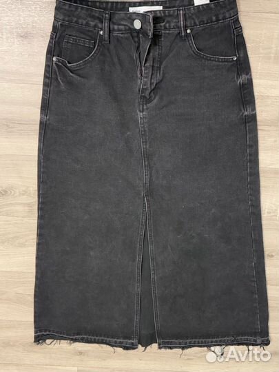 Джинсовая юбка длинная 44размер