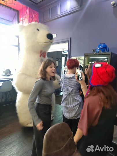 Поздравление от Белого Мишки/Чебурашки