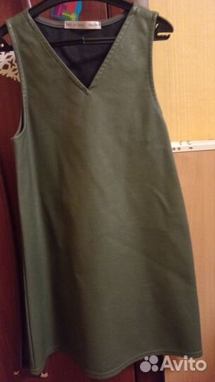 Кожаный сарафан для девочки