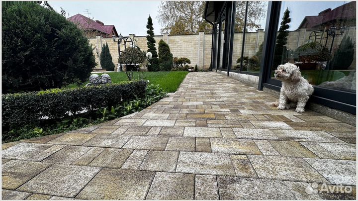 Тротуарная плитка листопад