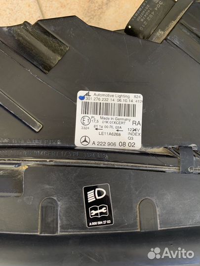 Фары Mercedes W222