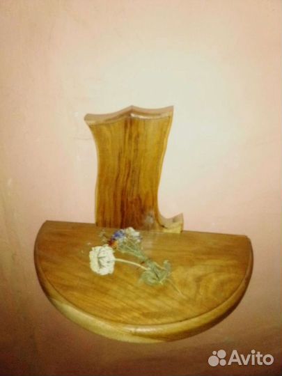 Полка из натурального дерева