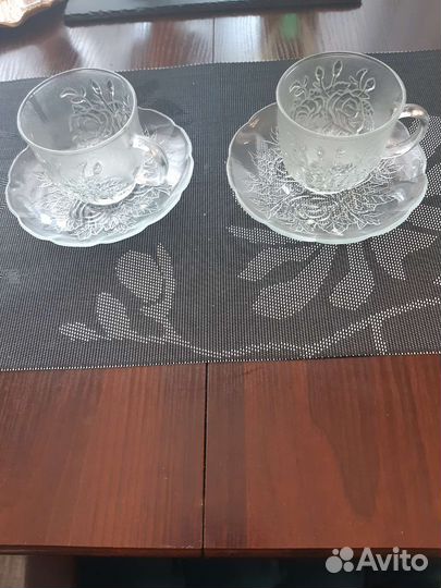 Чайный сервиз стекло,новый