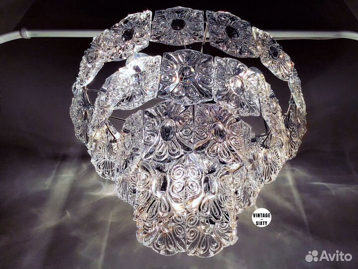 Люстра хрустальная редкая на 5 ламп СССР