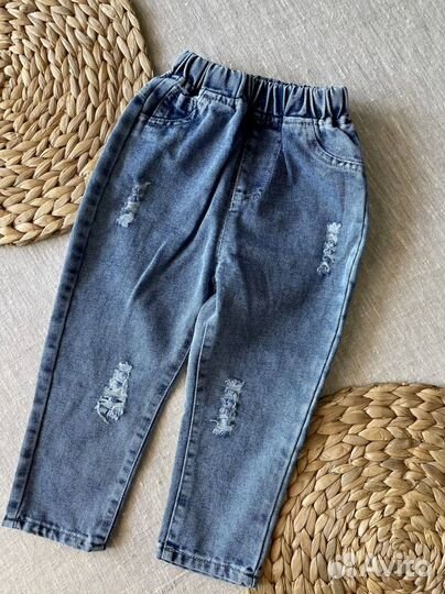 Новый комплект 92 джинсы и лонгслив