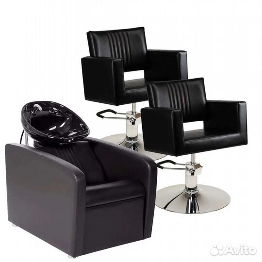 Комплект парикмахерская мойка и кресла Перфект