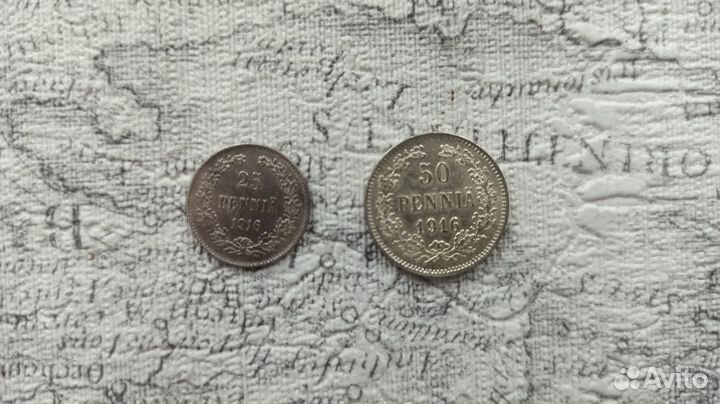 Русская Финляндия: набор монет дореволюционных мон