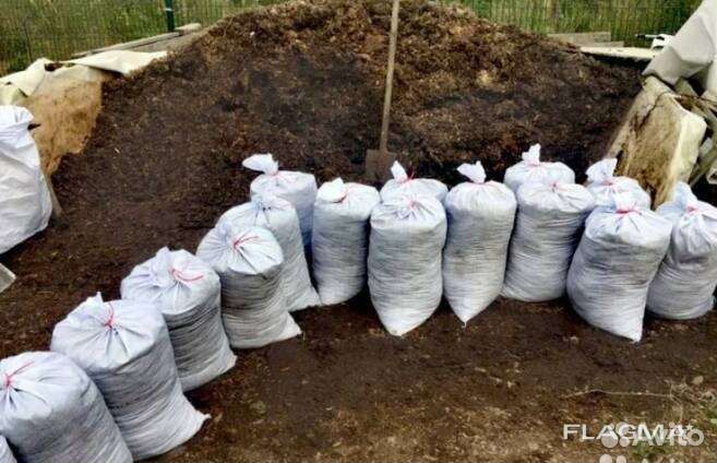 Навоз конский коровий перегной