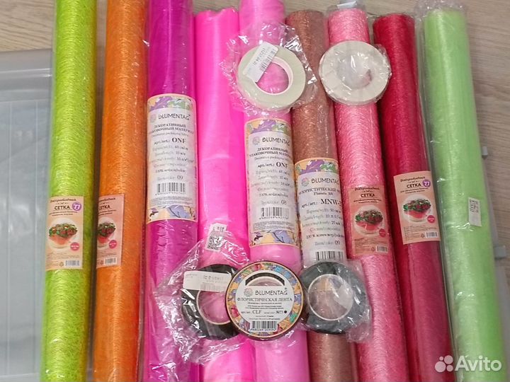 Флористическая сетка и лента