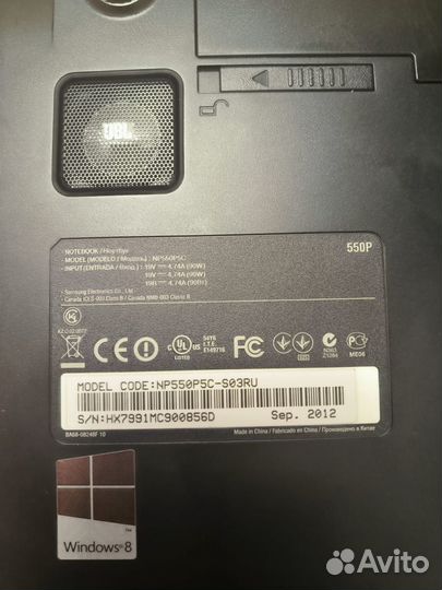 Ноутбук Samsung NP550P5C-S03RU