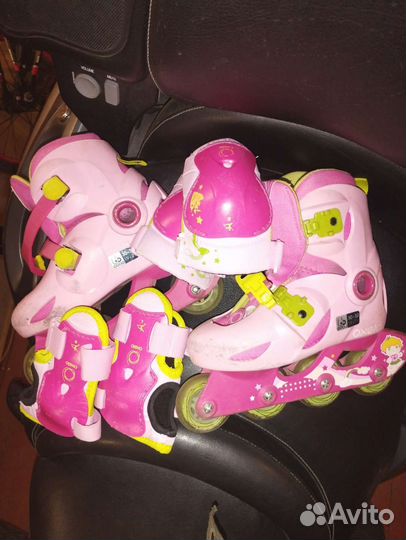 Роликовые коньки 30-32р.детские раздвижные