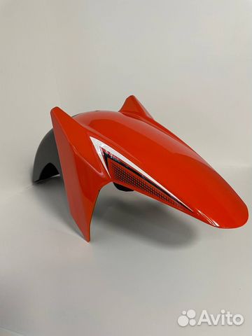 Крыло мопед пластик Оранжевое Riva SX