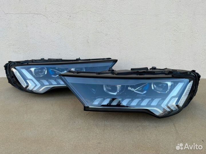 Фара левая + правая Audi Q7 4M Laser рестайлинг