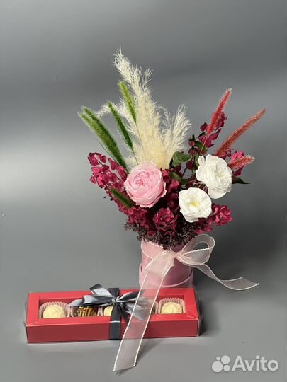 Букеты из стабилизированных цветов