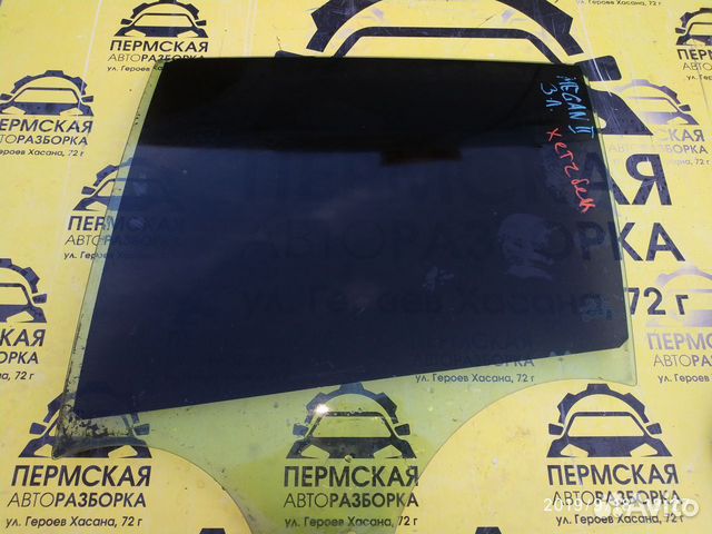 Стекло двери задней левой для Renault Megane II
