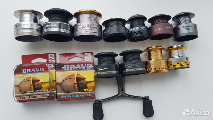 Шпули для катушек Daiwa, Salmo и др