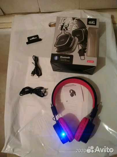 Наушники новые беспроводные с микрофоном GAL