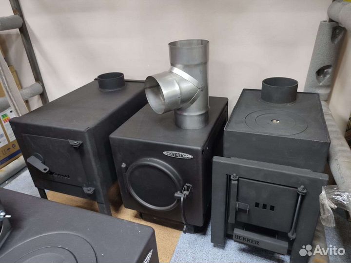 Отопительная дровяная печь топ 200 до 200 к. м