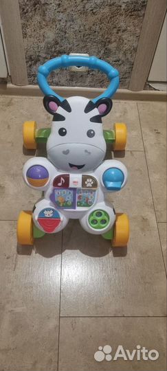 Ходунки каталка fisher price Зебра