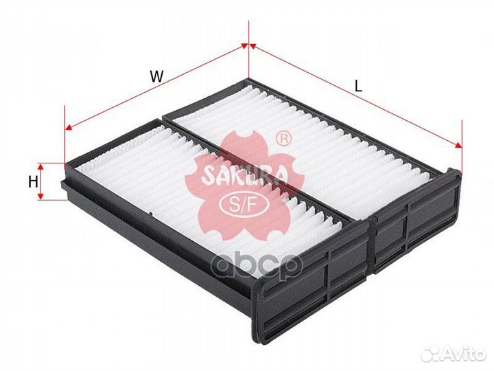 CA-1001-S sakura Фильтры салона (компл. 2шт) CA