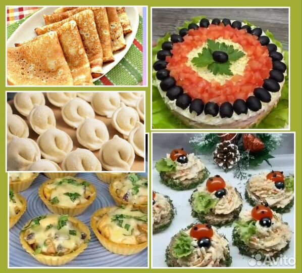 Домашняя едаПельмени,блинчики,салаты,пирожки