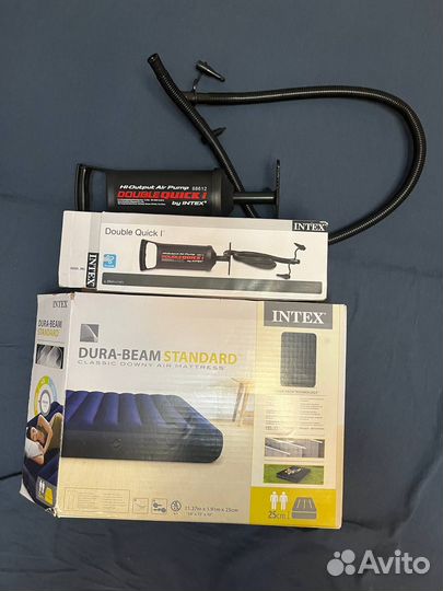 Надувной матрас двухспальный с насосом