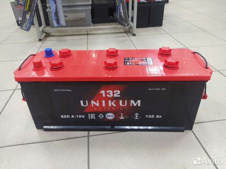 Аккумулятор Unikum 132 Ач. Новый. Доставка