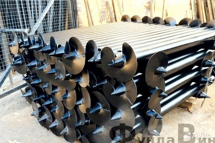 Установка Винтовых сваи