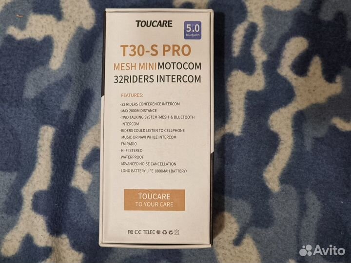 Мотогарнитура Toucare T30S Pro Mini 32 riders