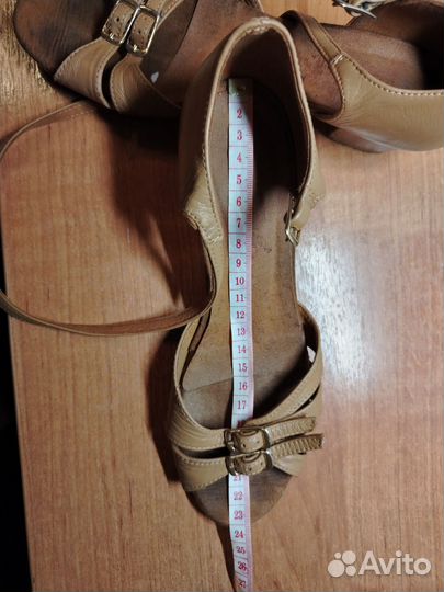 Туфли для бальных танцев стелька 23 см, 35 размер