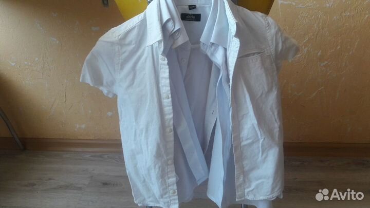 Рубашки школьные 128 см