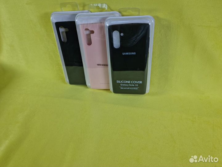 Чехол Samsung note 10 Silicone Cover