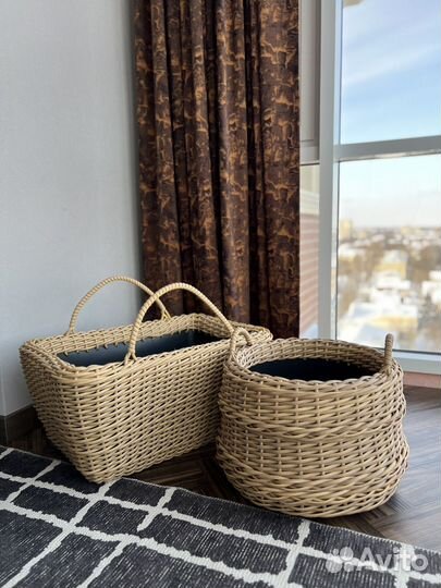 Корзина из ротанга
