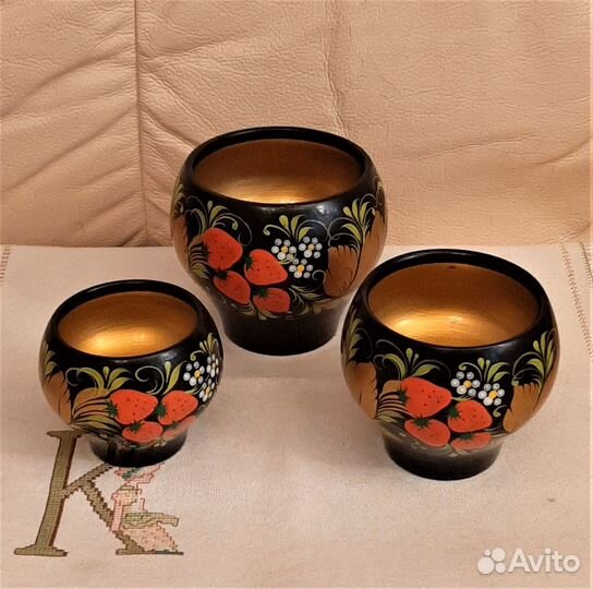 Набор горшочков для интерьера